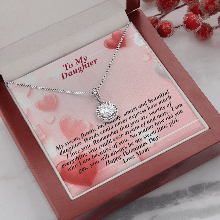 To My Sweet And Lovely Daughter Eternal Hope Necklace - Thegiftio UK