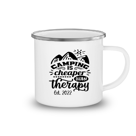 Custom Camping Is Cheaper Than Therapy Camping Mug | Birthday Gift For Camper | Personalized Camping Camping Mug - Seseable