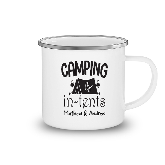 Custom Camping In Tents Camping Mug | Birthday Gift For Camping Lovers | Personalized Camping Camping Mug - Seseable