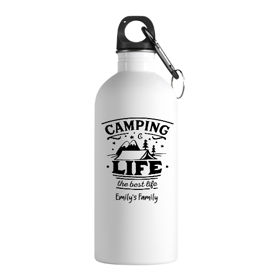 Custom Camping Life Is The Best Life Stainless Steel Water Bottle | Birthday Gift For Camper | Personalized Camping Stainless Steel Water Bottle - Seseable