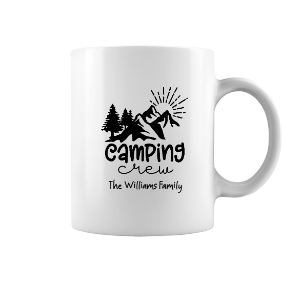 Custom Camping Crew Coffee Mug Birthday Gift For Campers