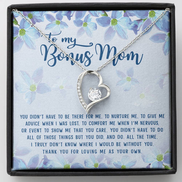 Bonus Mom Gift, Mothers Day Gift For Stepmom, Stepmother Necklace - Forever Love Necklace - Thegiftio UK