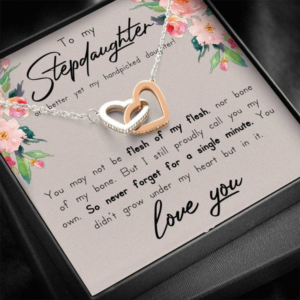 Stepdaughter Necklace, Stepdaughter Necklace, Stepdaughter Wedding Gift, Bonus Daughter, Stepdaughter Birthday, Unbiological Daughter - Thegiftio UK