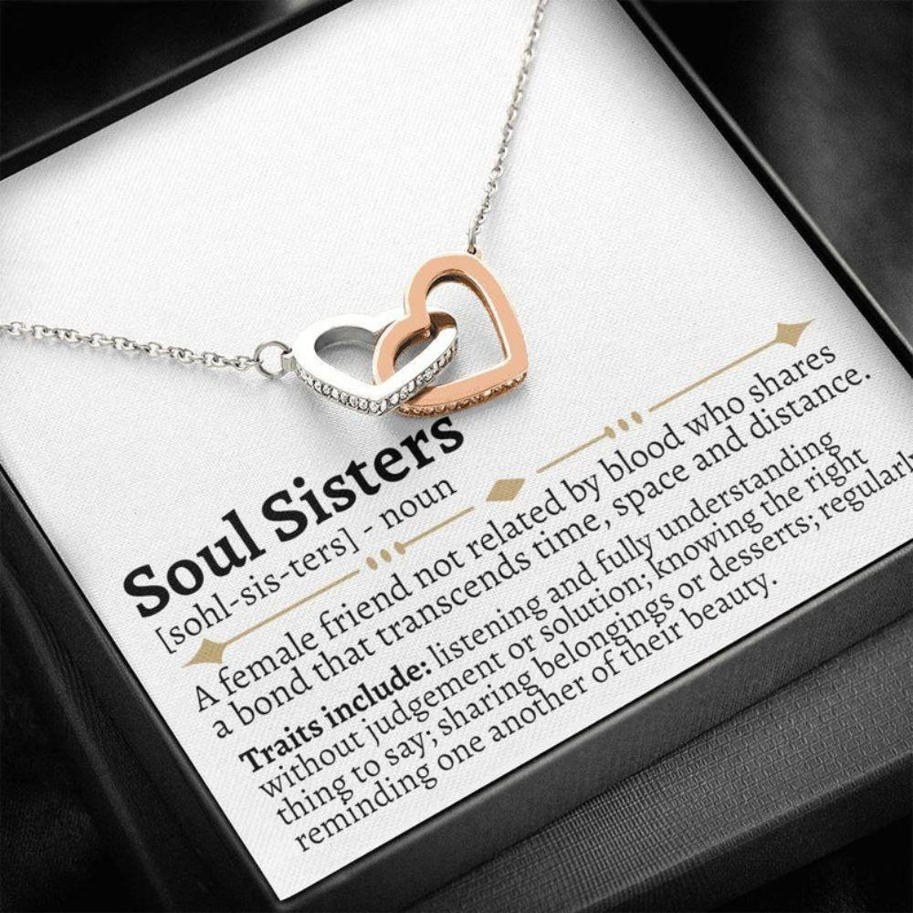 Friend Necklace,Touching Gift For Best Friend, Meaningful Friendship Gift, Best Friend Gift For Christmas, Best Friend Gift, Cute Best Friend - Thegiftio