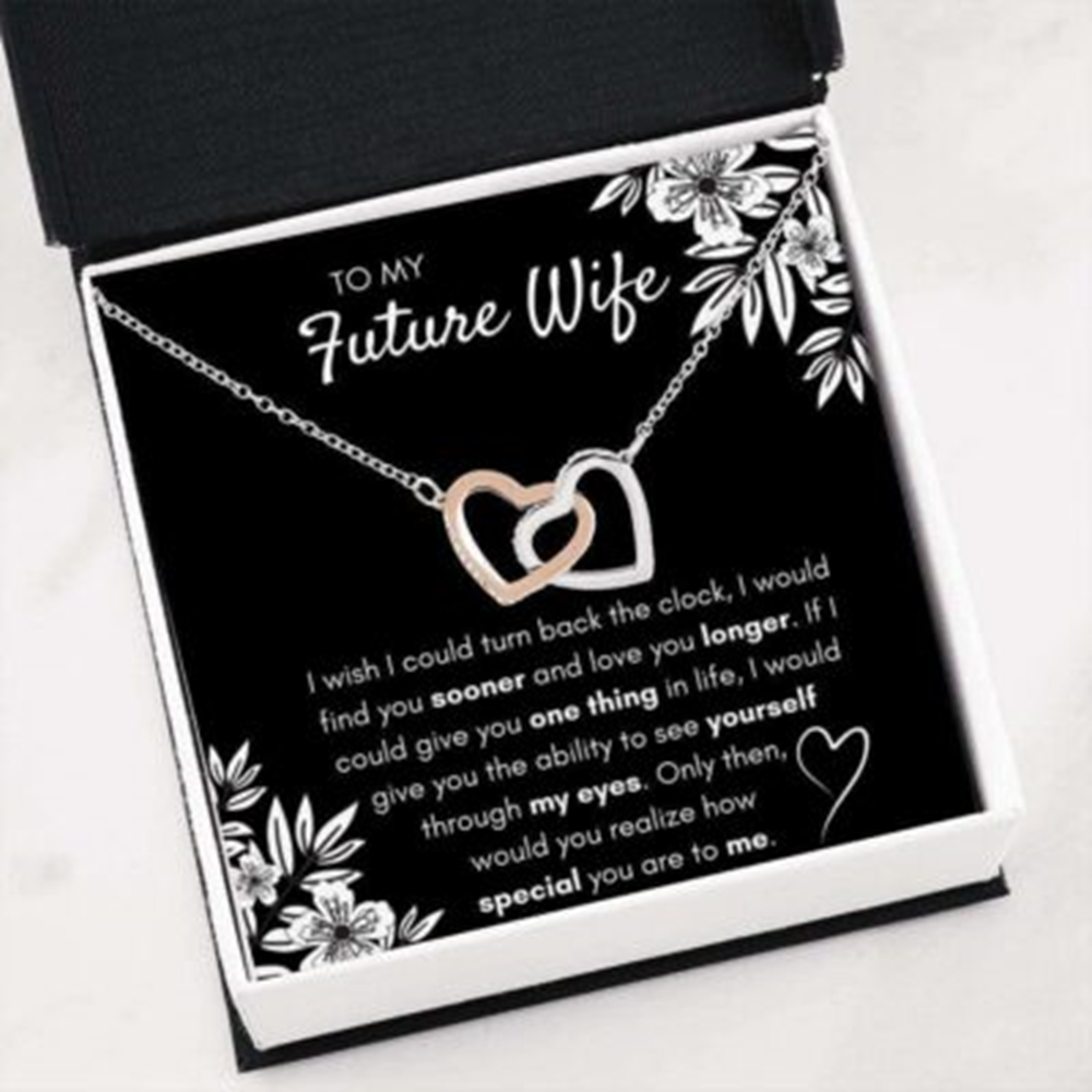 Girlfriend Necklace, Future Wife Necklace, To My Future Wife Find You Sooner Necklace Gift. Gift For Girlfriend Soulmate Fiance - Thegiftio UK