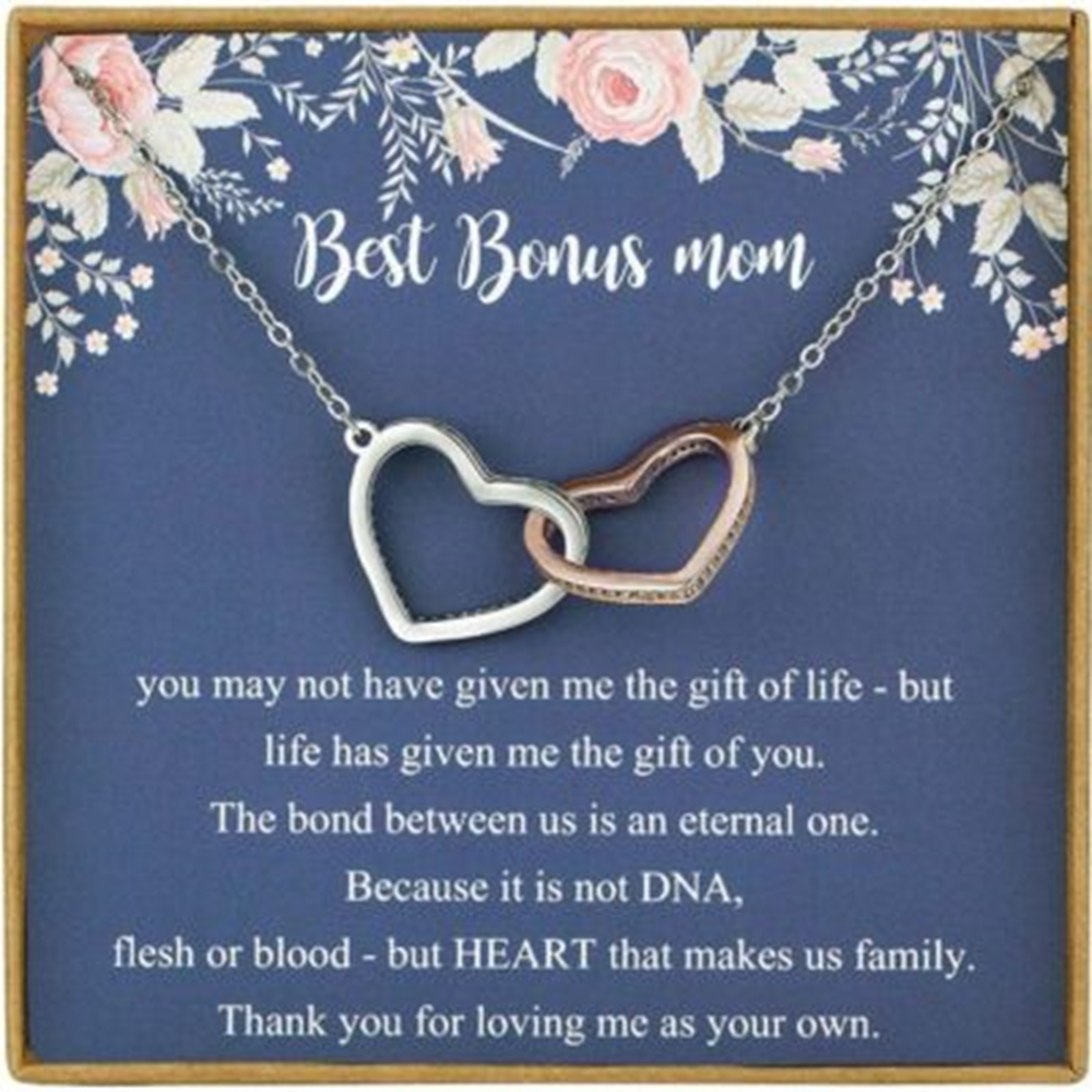 Stepmom Necklace, Bonus Mom Necklace, Mother In Law Gifts, Stepmother Gifts, Necklace For Stepmother - Thegiftio UK