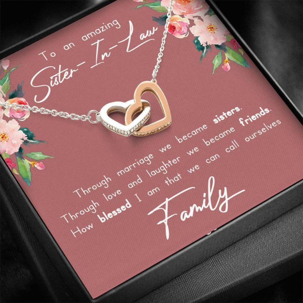 Sister Necklace, Amazing Sister In Law Gift, Sister-In-Law Necklace, Sister In Law Wedding Gift, Birthday Necklace Gift, Bride To Sister In Law - Thegiftio UK