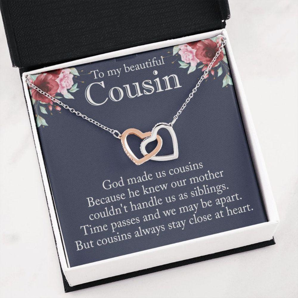Cousin Necklace For Women, Gift For Cousin, Cousins Gift, Gift For Her, Cousin Birthday Christmas Necklace Gift - Thegiftio