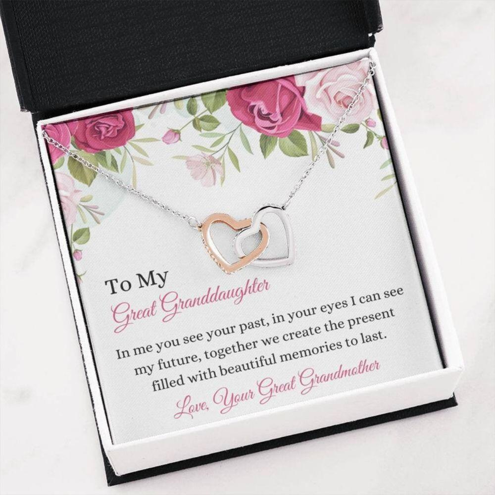 To My Granddaughter Necklace Gifts From Grandma Grandmother Or Grandpa Grandfather To My Granddaughter Graduation Christmas Birthday Pendant Jewelry With Message Card And Gift Box - Product Details