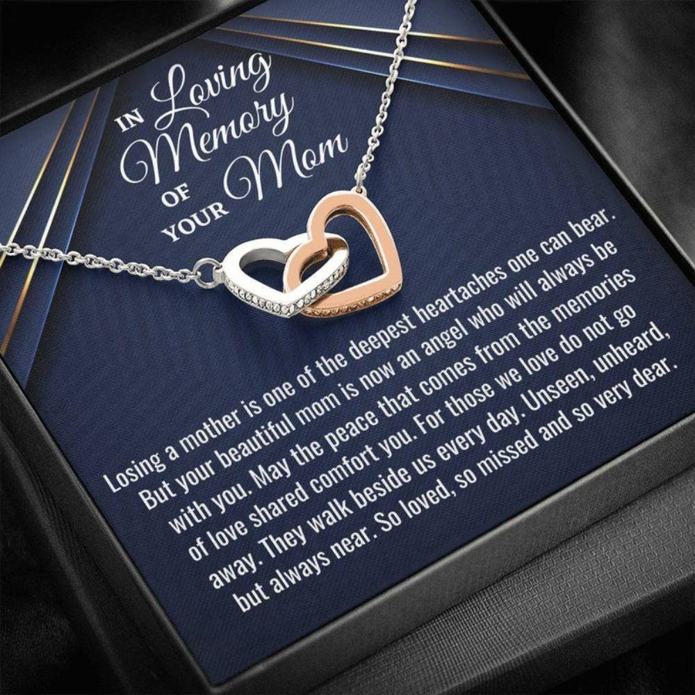 Loss Of Mother Necklace Gift, Bereavement Gift, Sympathy Necklace, Mom Memorial Gift, Sorry For Your Loss, Remembrance - Thegiftio UK