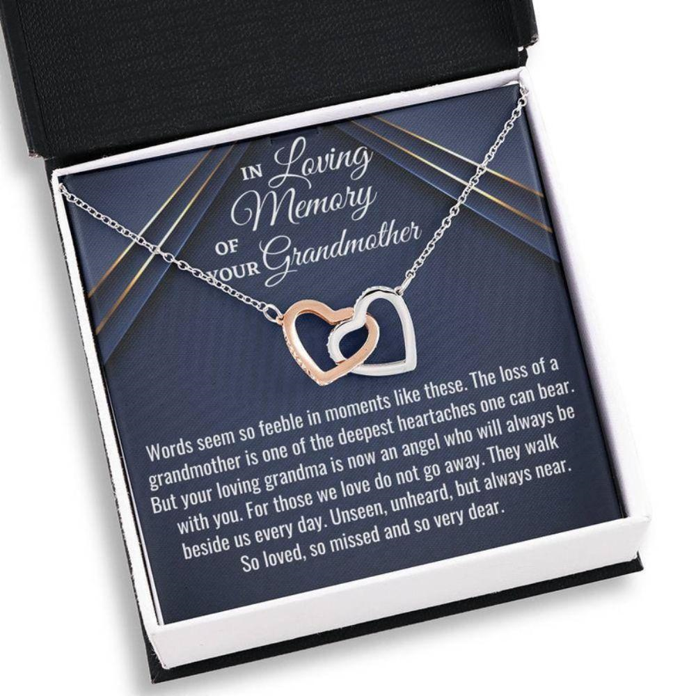 Loss Of Grandmother Necklace Gift, Bereavement Gift, Sorry For Your Loss, Sympathy Necklace, Grandma Memorial Gift, Remembrance - Thegiftio UK