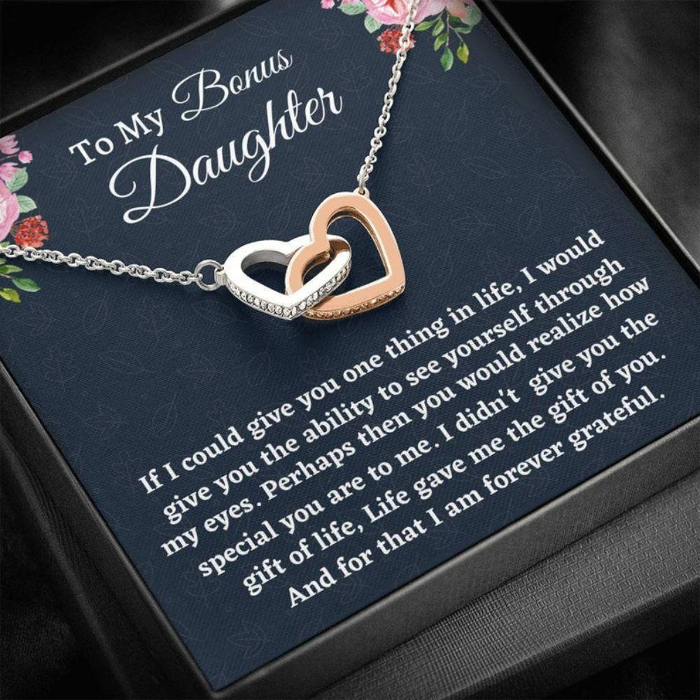 Stepdaughter Necklace, Gift For Stepdaughter, Bonus Daughter Gift, Necklace Birthday Gift From Stepmom Present For Stepdaughter - Thegiftio UK