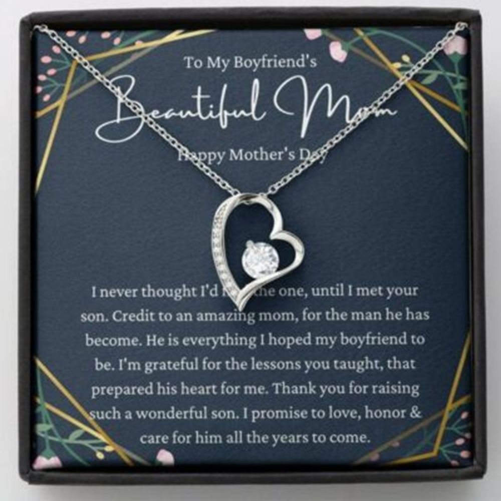 Mother-In-Law Necklace, Necklace Gift For Boyfriend, Mom, To My Boyfriends Mom Gift, Future Mother-In-Law - Thegiftio UK