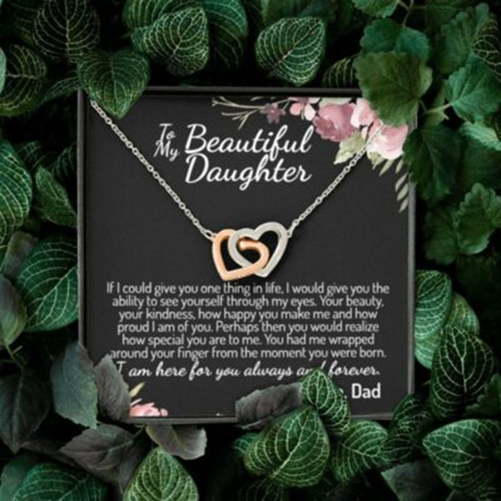 Daughter Necklace, Daddy To Daughter Necklace, Daddy Daughter Gift, To My Daughter Love Dad Necklace - Thegiftio