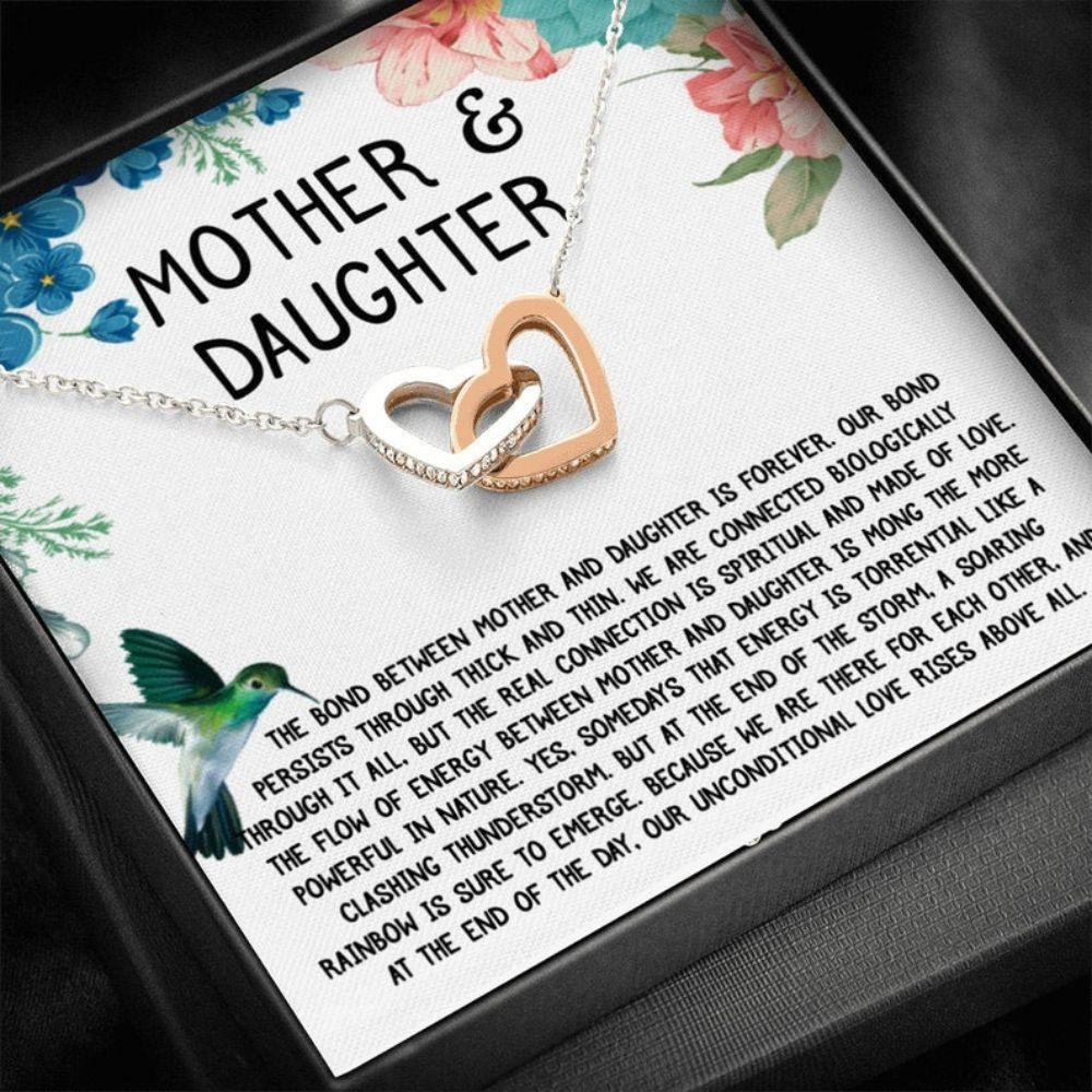 Mom Necklace, Daughter Necklace, Mother &Amp; Daughter Necklace, Hummingbird Edition, Mother Daughter Gift, Gift For Mom, Gift For Daughter - Thegiftio UK