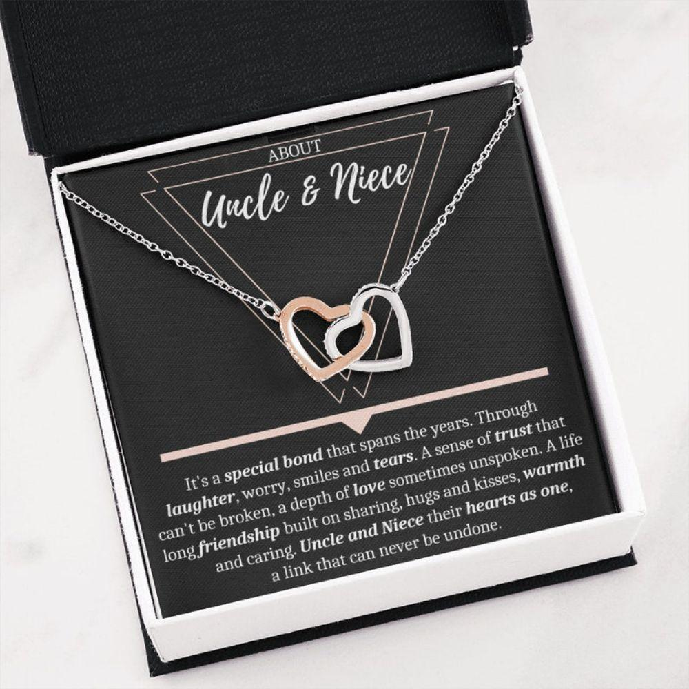 Uncle Necklace, Niece Necklace, Uncle-Niece Gift Necklace, Birthday Necklace Gift For Niece From Uncle, Wedding Gift From Uncle - Thegiftio UK