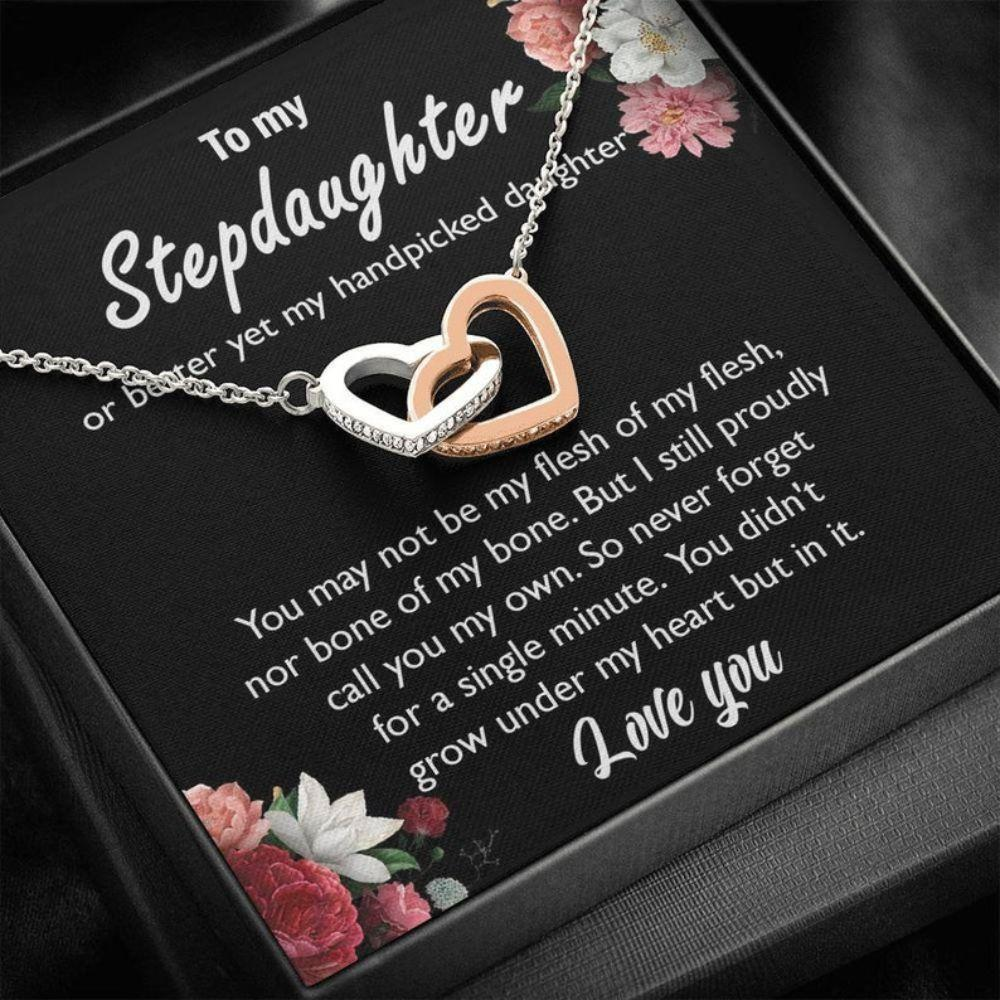 Stepdaughter Necklace, Gift For Stepdaughter, Unbiological Daughter Gift, Bonus Daughter, Stepdaughter Birthday, Step Daughter Gift - Thegiftio UK