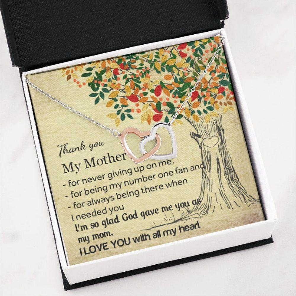 Mom Necklace, Thank You My Mother Necklace, Mother Necklace, Appreciation Gift For Mother, Gift For Mom From Daughter Son - Thegiftio UK
