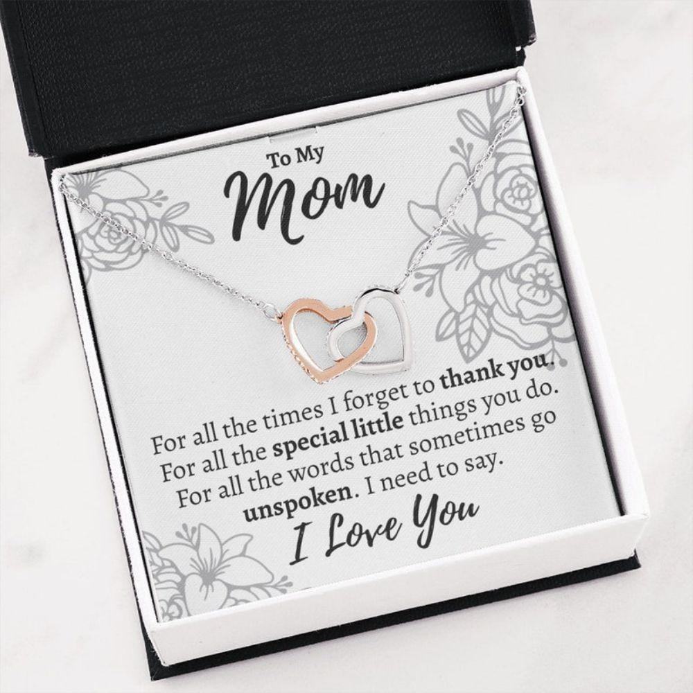 Mom Necklace, Mom Gift, Gift For Mom From Daughter, Mother Birthday Necklace, Meaningful Gift For Mom, Christmas Gift For Mom - Thegiftio UK