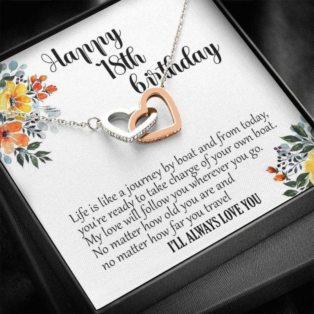 Daughter Necklace, Granddaughter Necklace, Happy 18Th Birthday Gift For Daughter, Granddaughter Birthday Gift - Thegiftio UK