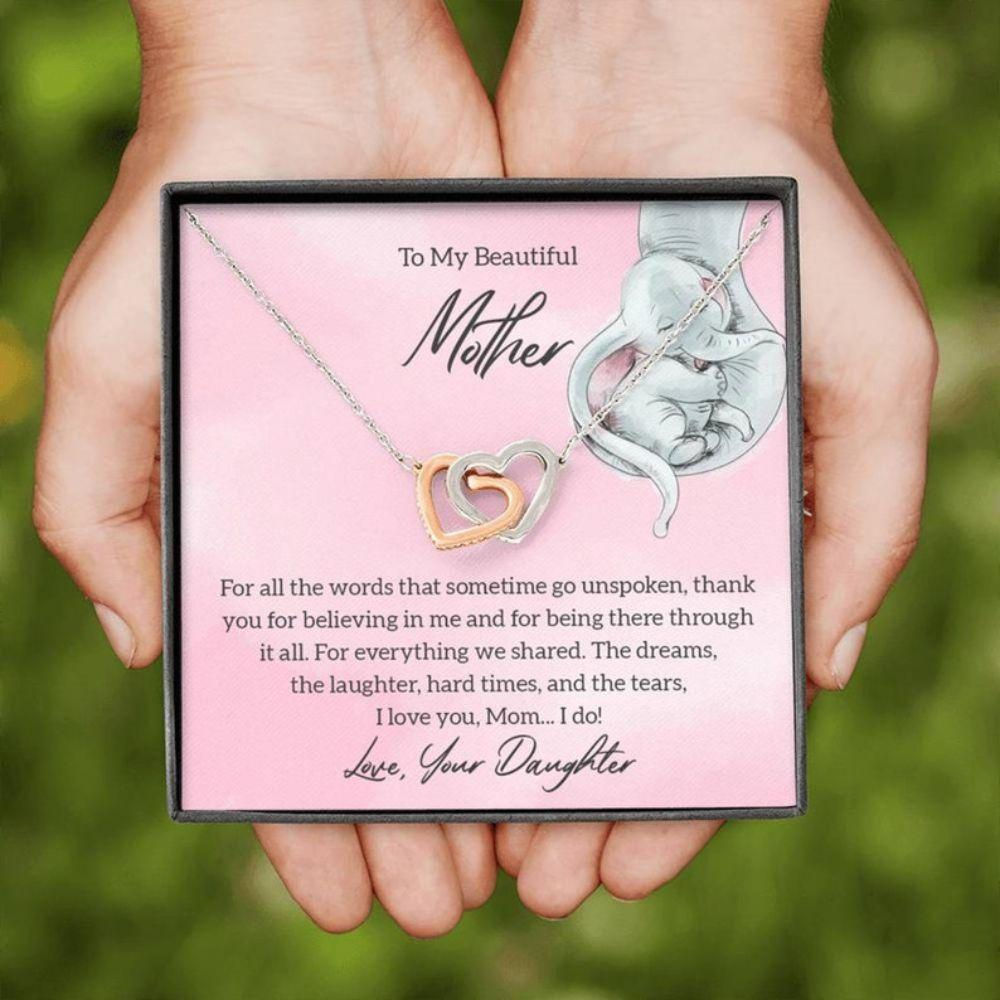 Mom Necklace, Mothers Day Gift For Mom From Daughter, Mom Gift, Gift For Mom, Mom Birthday Gift, To My Mom Necklace - Thegiftio UK