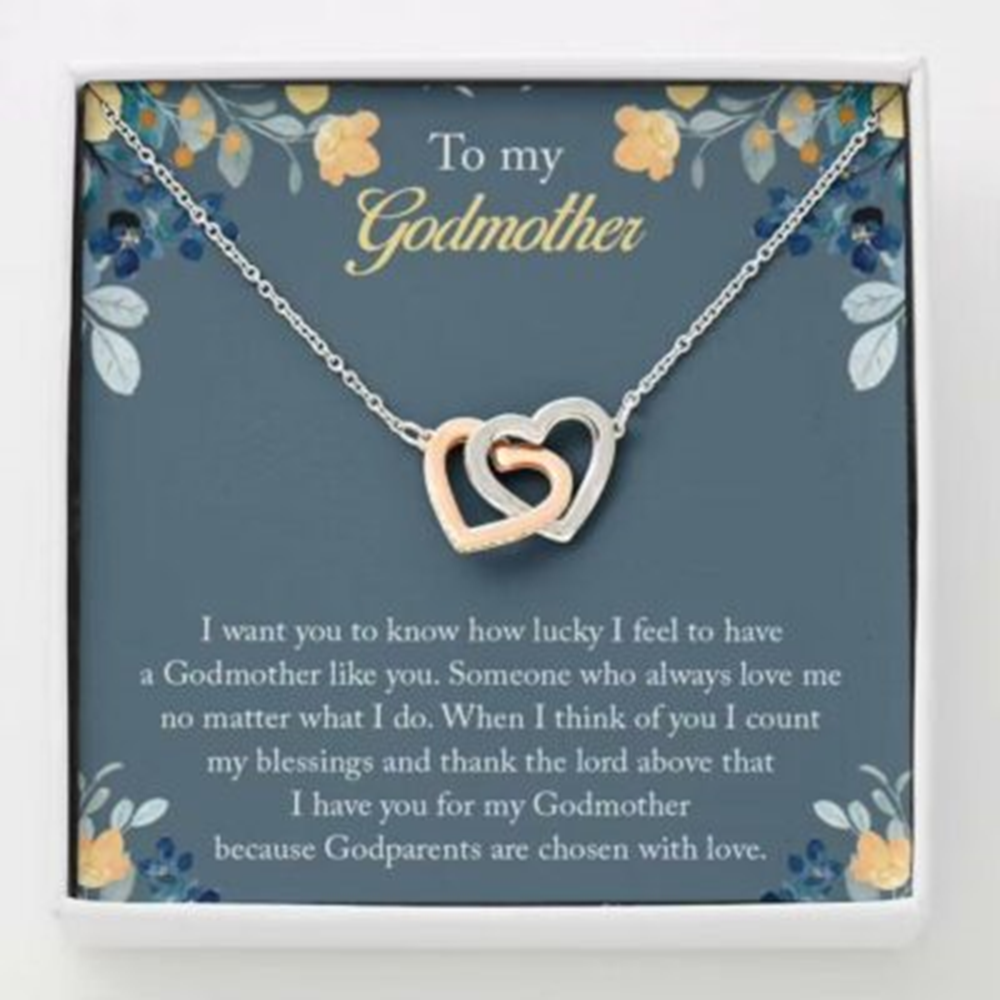 Godmother Necklace, Necklace For Godmother, Godmother Gift, Thank You Gift For Godmother - Thegiftio UK