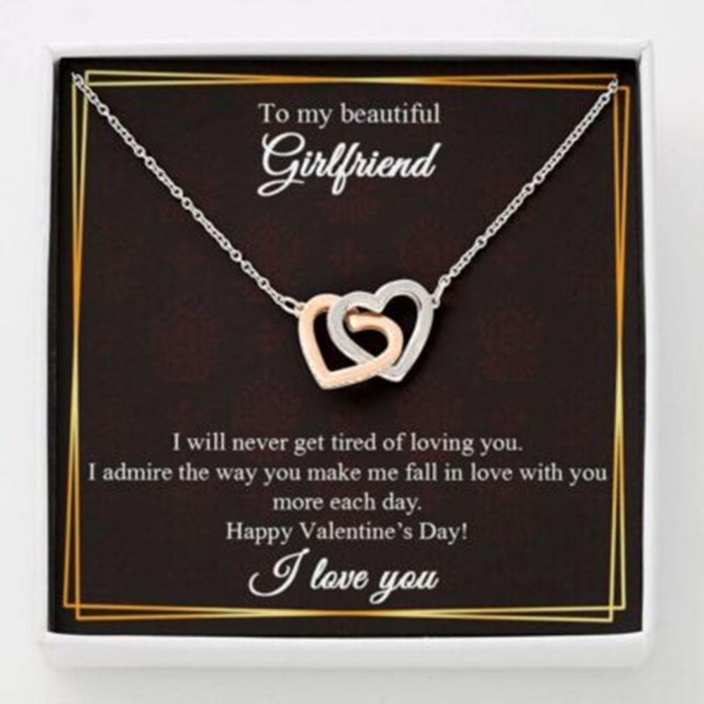 Girlfriend Necklace, To My Girlfriend Gift Necklace, Gift For Her, Necklace For Girlfriend, Valentine Gift - Thegiftio UK