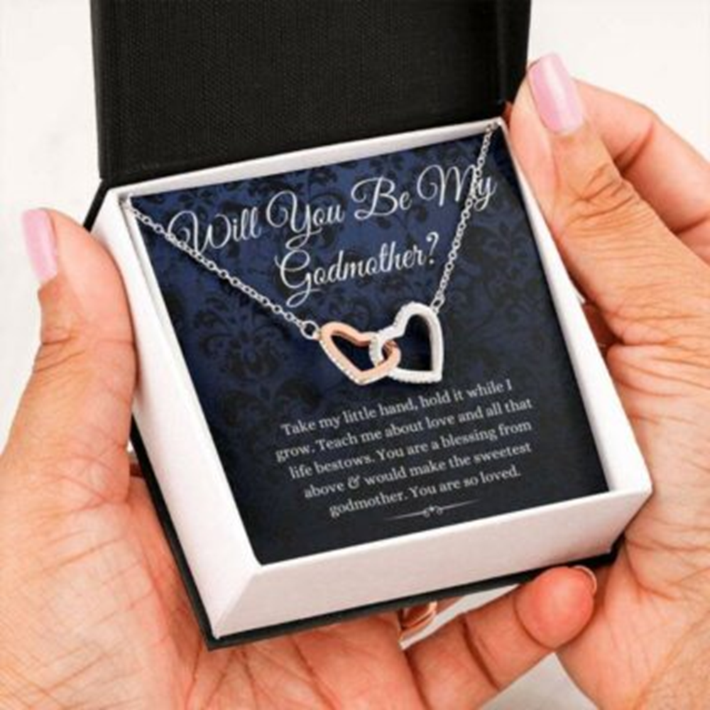 Godmother Necklace, Godmother Proposal Necklace, Will You Be My Godmother, Gift For Godmother Necklace - Thegiftio UK