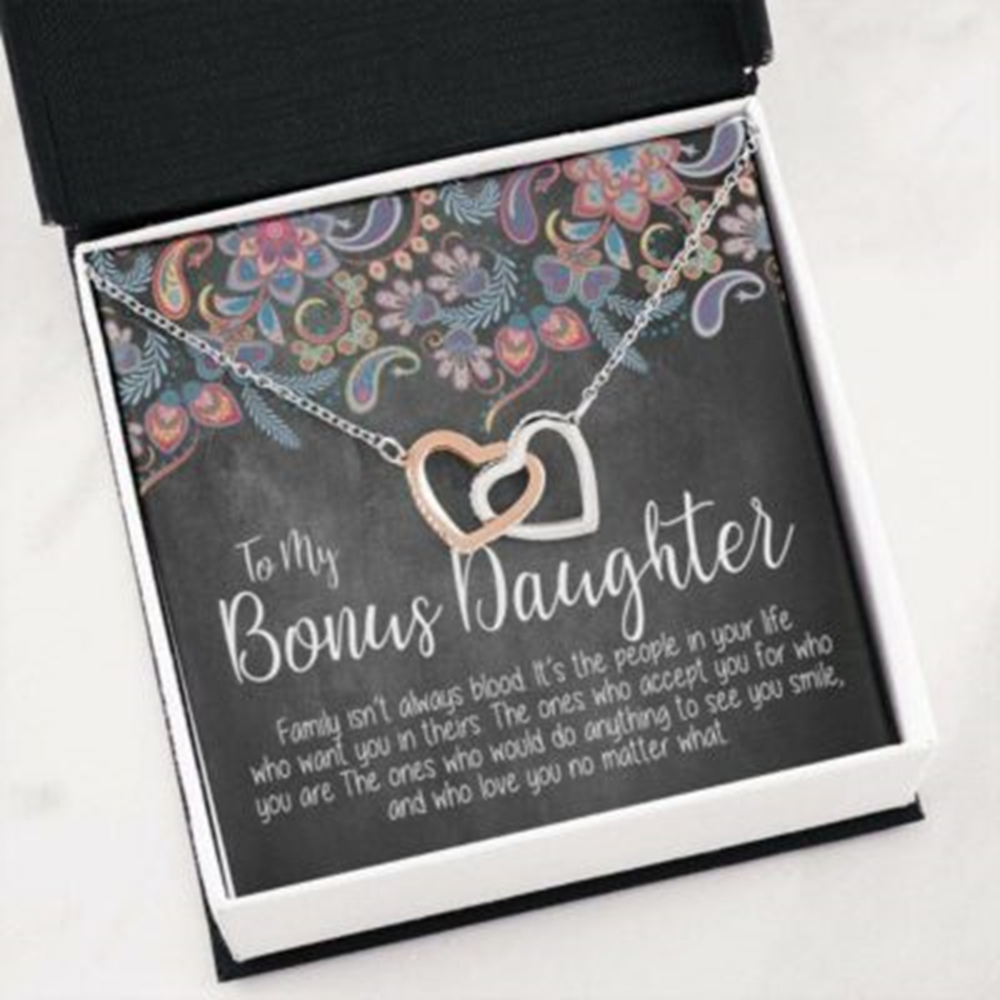 Daughter Necklace, Bonus Daughter Necklace, Daughter In Law Gift, Step-Daughter, Wedding, Bridal Shower - Thegiftio UK