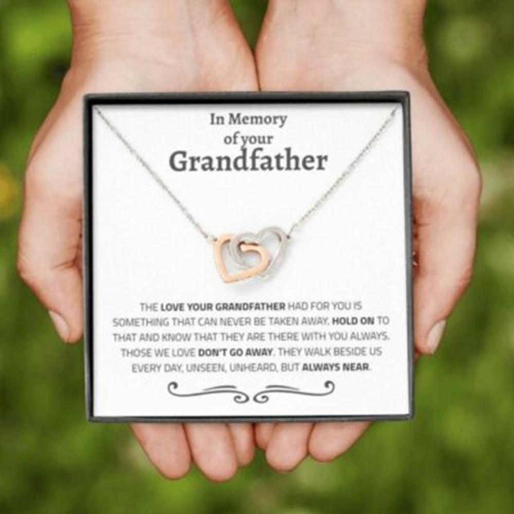 Granddaughter Necklace, Memorial Necklace Gift For A Grandpa, Loss Of A Grandfather Sympathy - Thegiftio UK