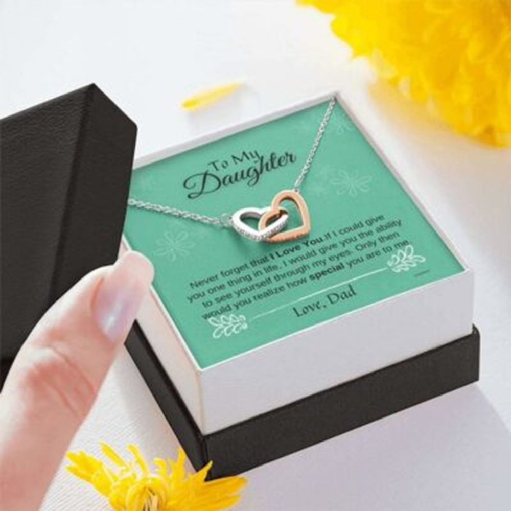 Daughter Necklace, Father Daughter Necklace, Gifts For Daughter From Dad - Thegiftio UK