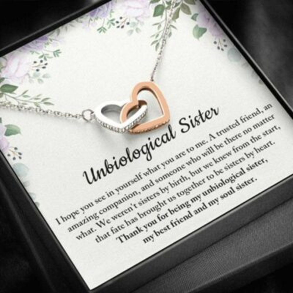 Sister Necklace, Unbiological Sister Necklace, Soul Sister, Best Friend, Long Distance Friendship - Thegiftio UK