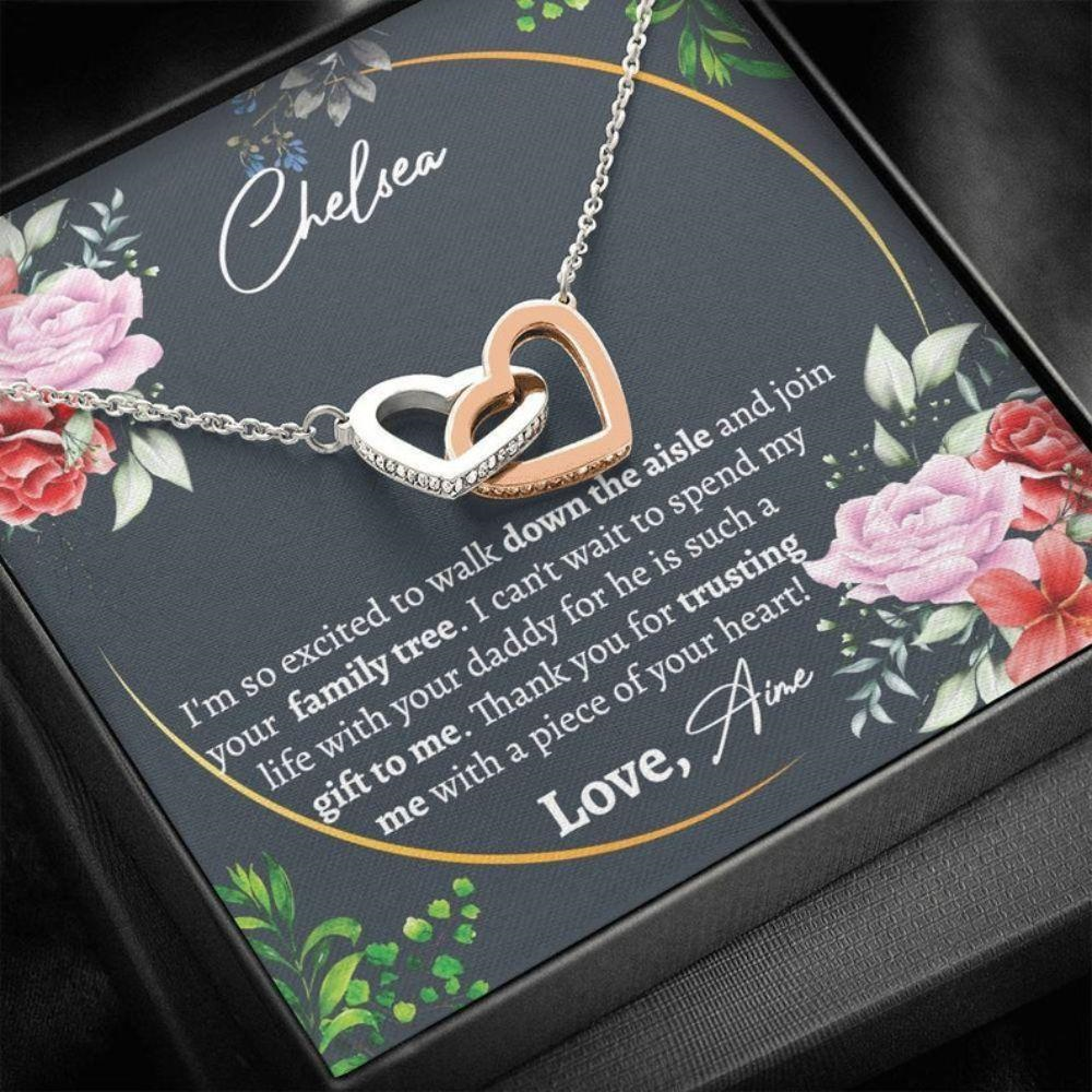 Stepdaughter Necklace, Stepdaughter Gift From Bride, Wedding Gift For Stepdaughter, Future Stepdaughter, Bonus Daughter Wedding Gift, Necklace - Thegiftio UK