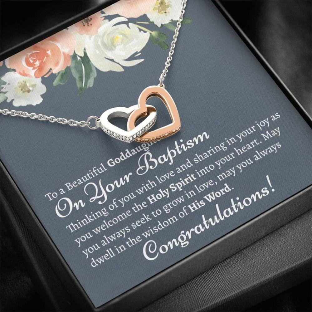 Godmother Necklace, Sentimental Baptism Gift From Godmother, Baptism Gift For Girls, Godmother Gift To Goddaughter On Baptism - Thegiftio UK