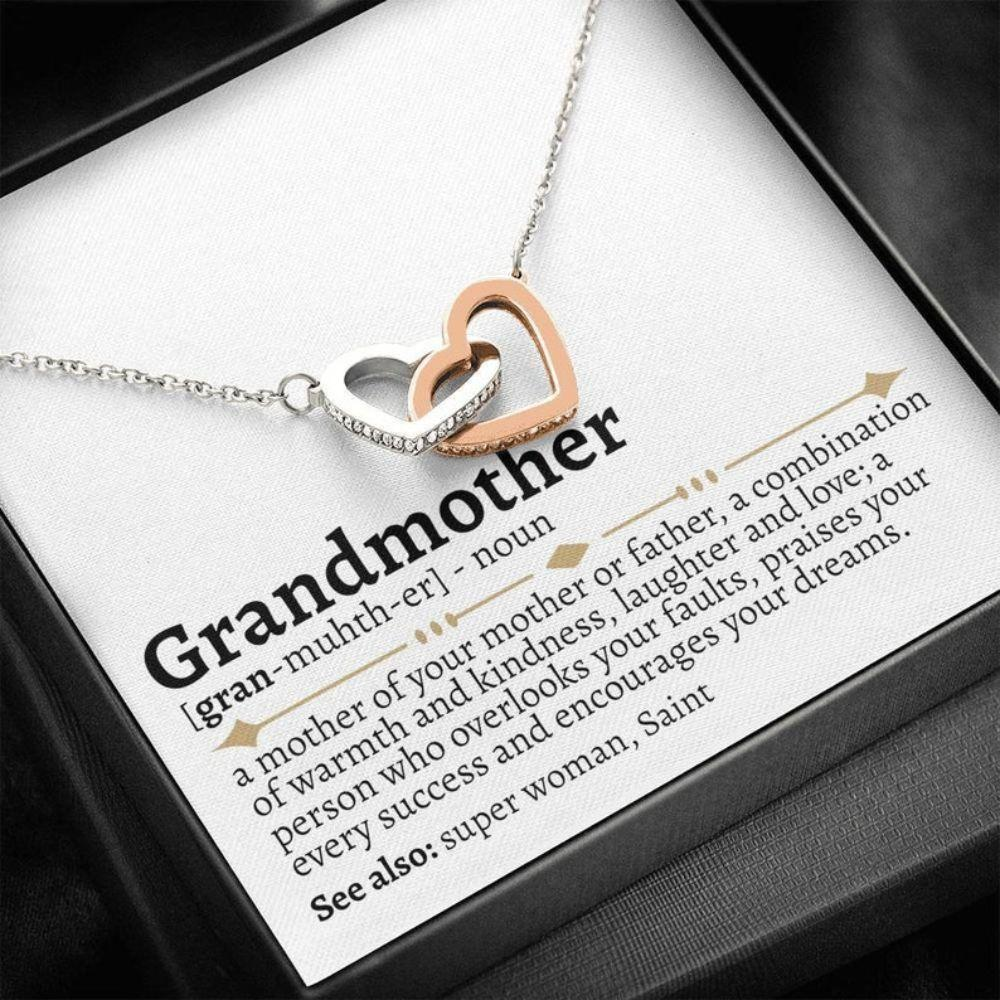Grandmother Necklace, Sentimental Grandmother Gift From Granddaughter, Gift To Grandmother, Grandmother Gift - Thegiftio