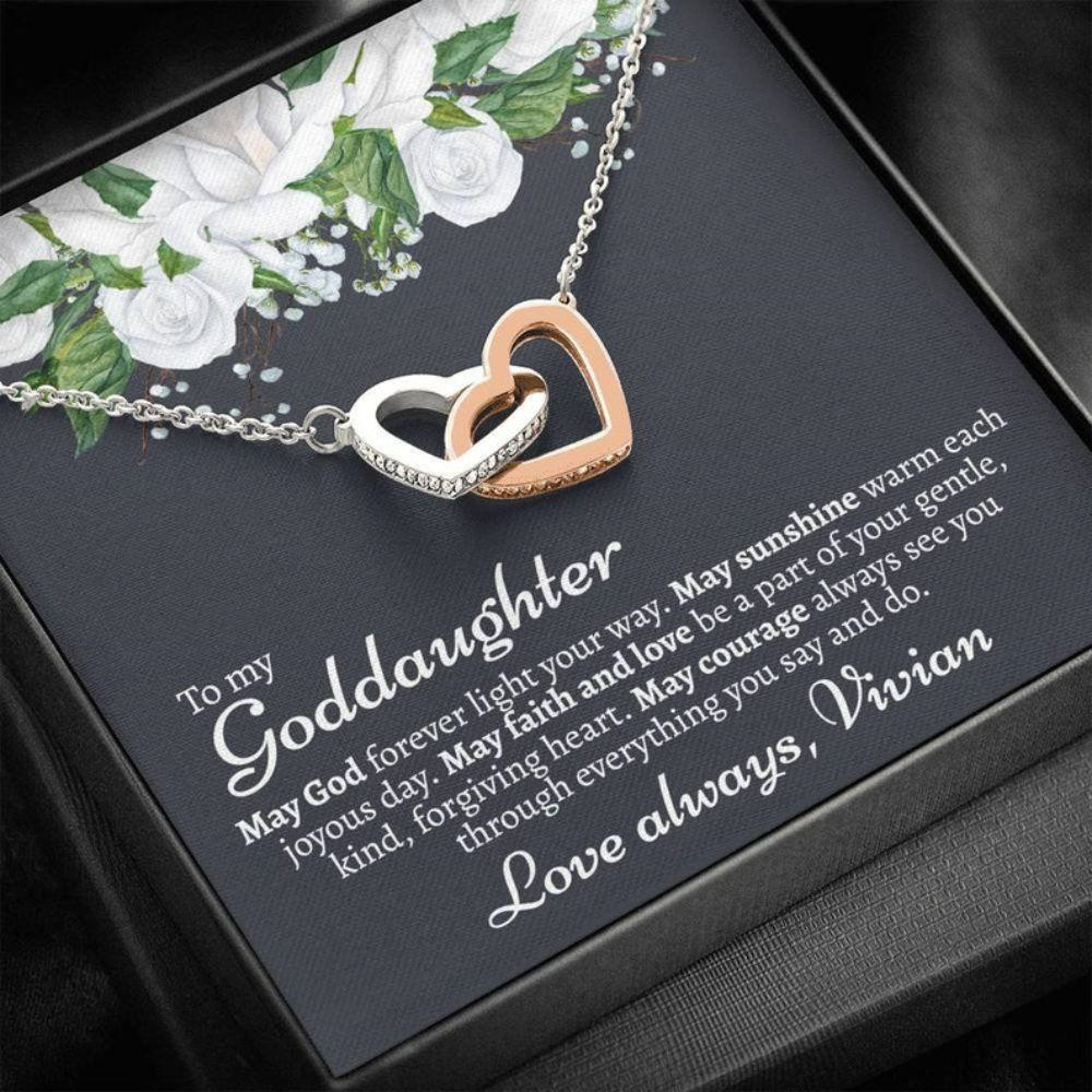 Goddaughter Necklace, Goddaughter Gift For Baptism, Goddaughter Gift From Godmother, Goddaughter Baptism, Godmother To Goddaughter Gift - Thegiftio UK