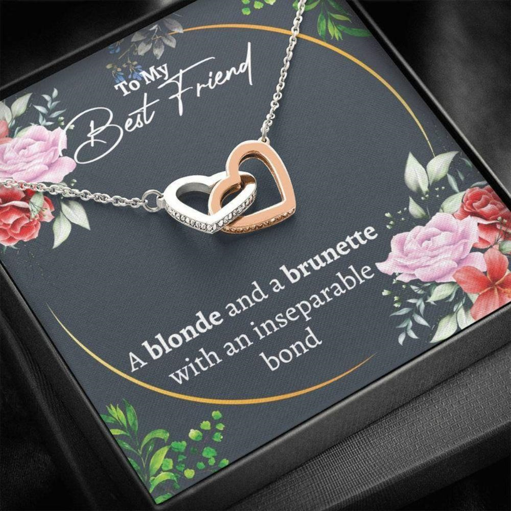 Friend Necklace, Best Friend Gift, Gift For Best Friends Birthday, Best Friend Girl, Touching Gift, Friendship Gift, Friend Gift - Thegiftio