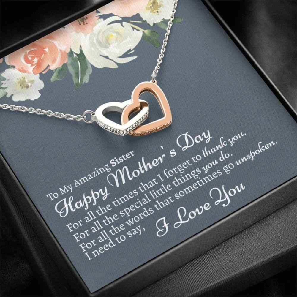 Sister Necklace, Sister Mother, Day Gift, Sister Necklace For Mothers Day, Mothers Day Gift For Sister, Gift For Sister On Mother, Day - Thegiftio UK