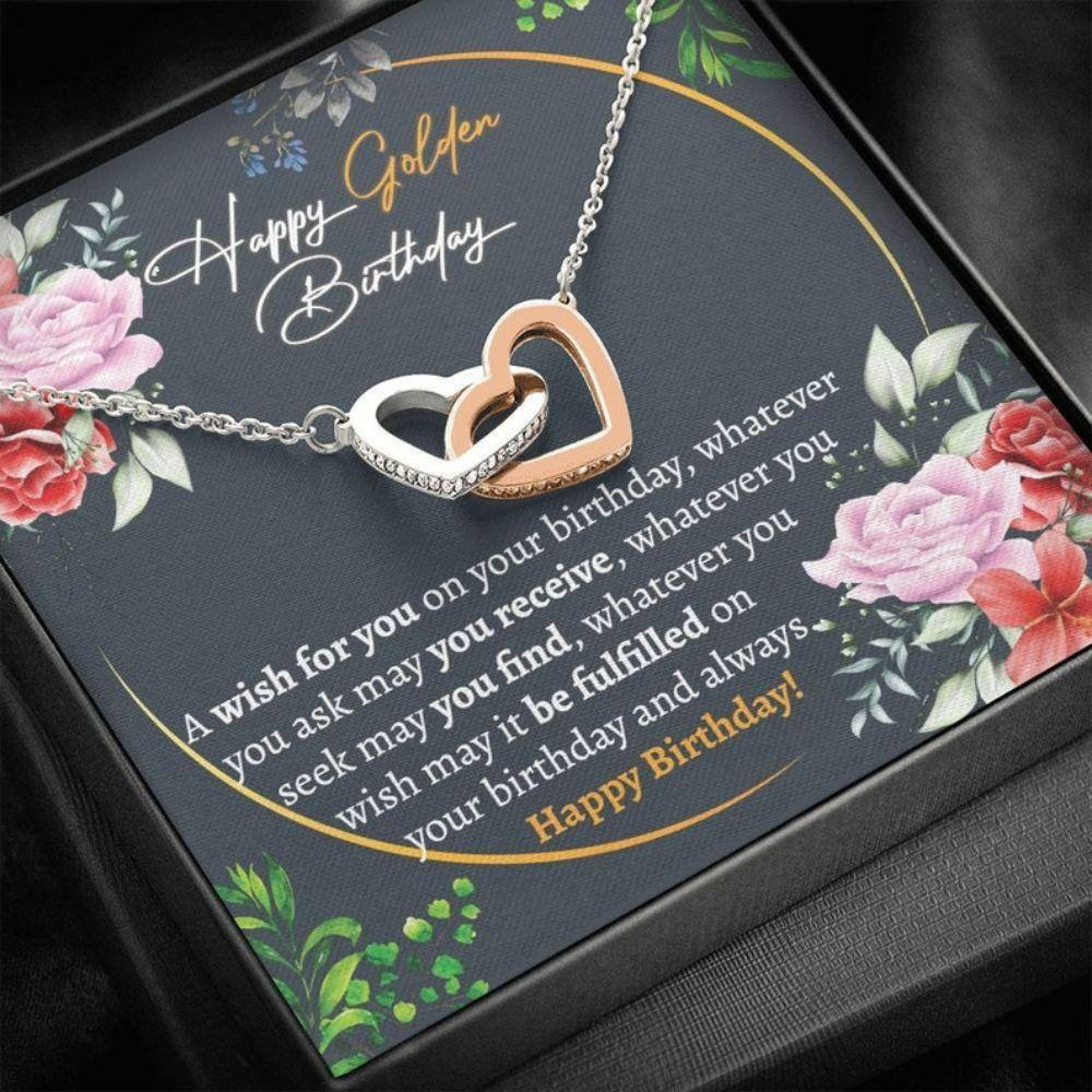 Friend Necklace, Golden Birthday Necklace Gift Necklace, Gift For Golden Birthday, Golden Birthday Necklace Gift Ideas, Golden Birthday Gift - Thegiftio UK