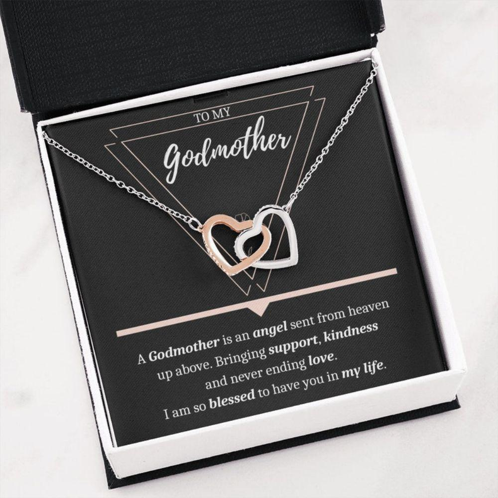 Godmother Necklace, Godmother Gift Necklace, Confirmation Gift, Christmas Necklace, Baptism Thank You Gift - Thegiftio UK