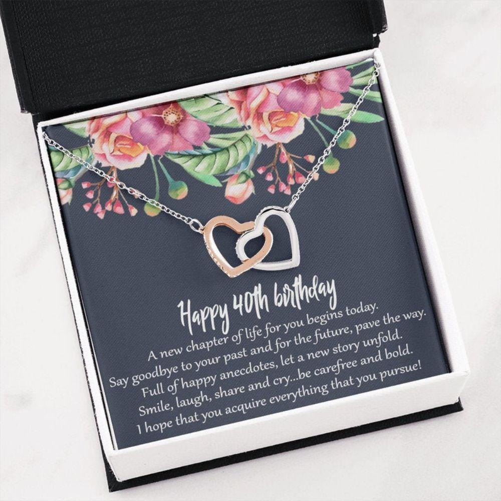 Wife Necklace, 40Th Birthday Necklace Gifts For Women, 40 And Fabulous, Happy 40Th Birthday, 40Th Birthday Friend, 40Th Gift For Her - Thegiftio UK