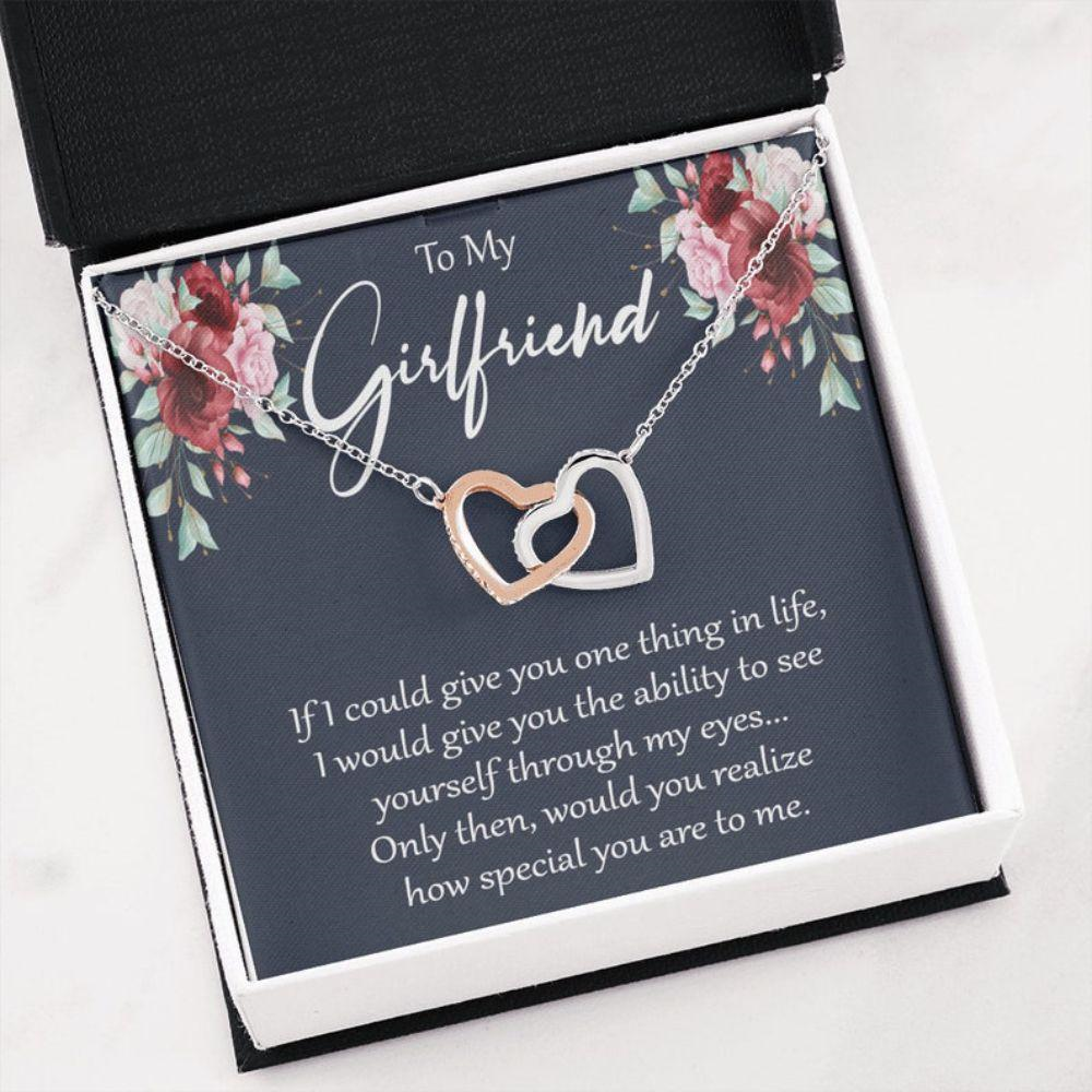 Girlfriend Necklace Heart, Necklace For Girlfriend, Valentines Day Gift For Girlfriend, Birthday Necklace Gifts, Engagement Gifts For Girlfriend - Thegiftio UK