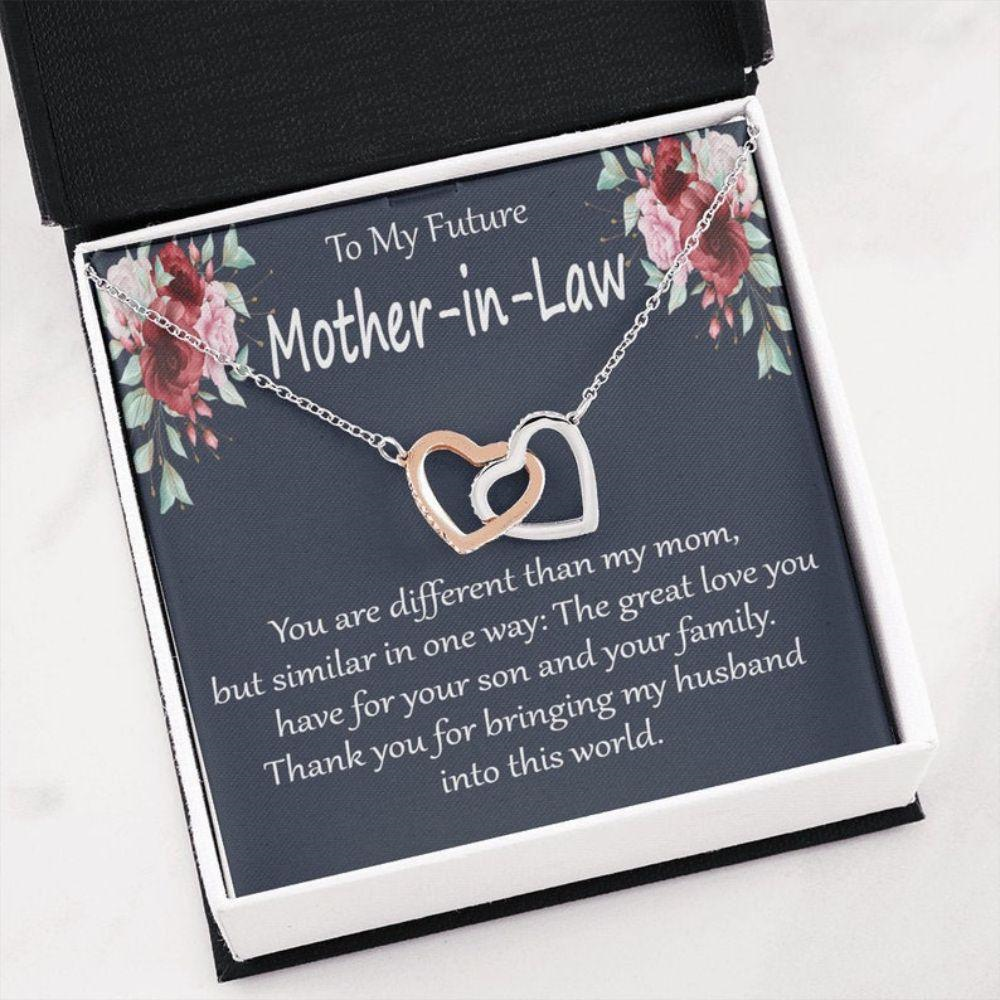 Mother-In-Law Necklace, Future Mother In Law Gift From Daughter In Law, Gift For Mother-In-Law, Mother Of The Bride Gift From Bride - Thegiftio UK
