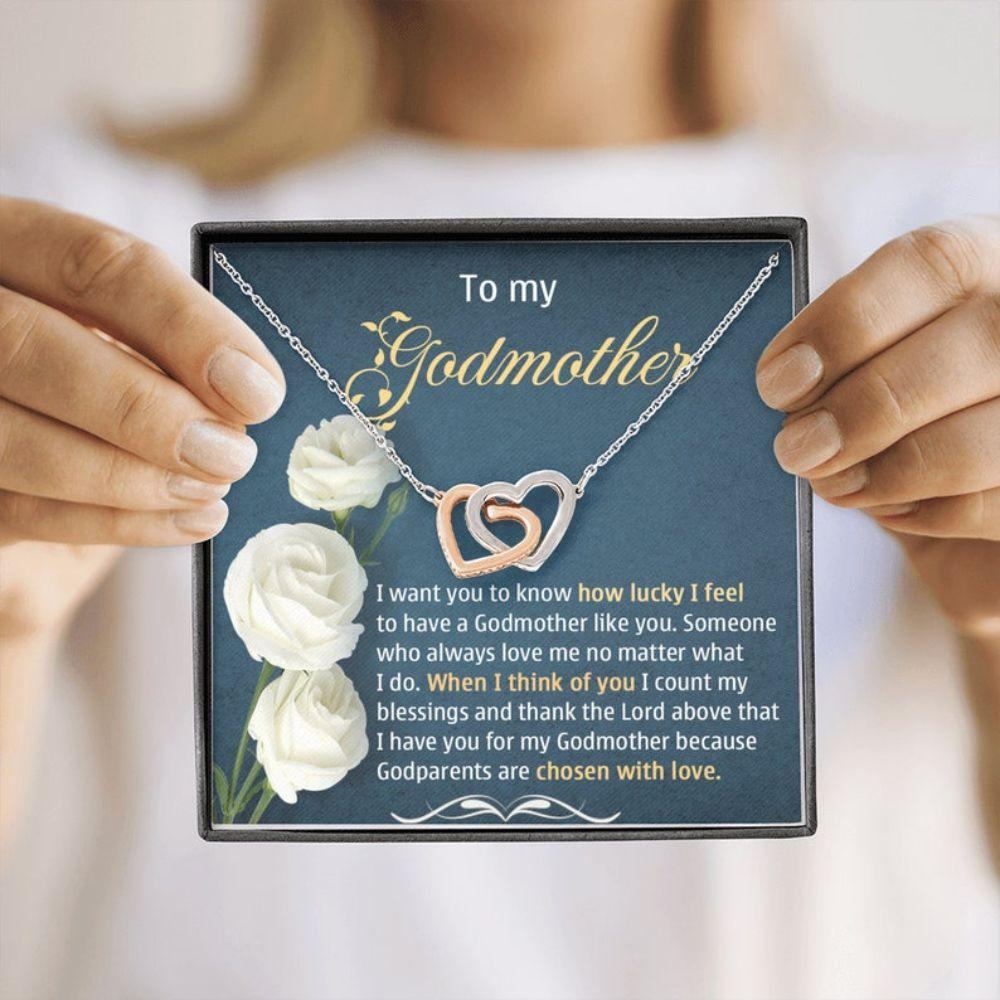 Godmother Necklace, Godmother Gift, Mothers Day Gift For Godmother, Godmother Birthday, Godmother Thank You - Thegiftio UK