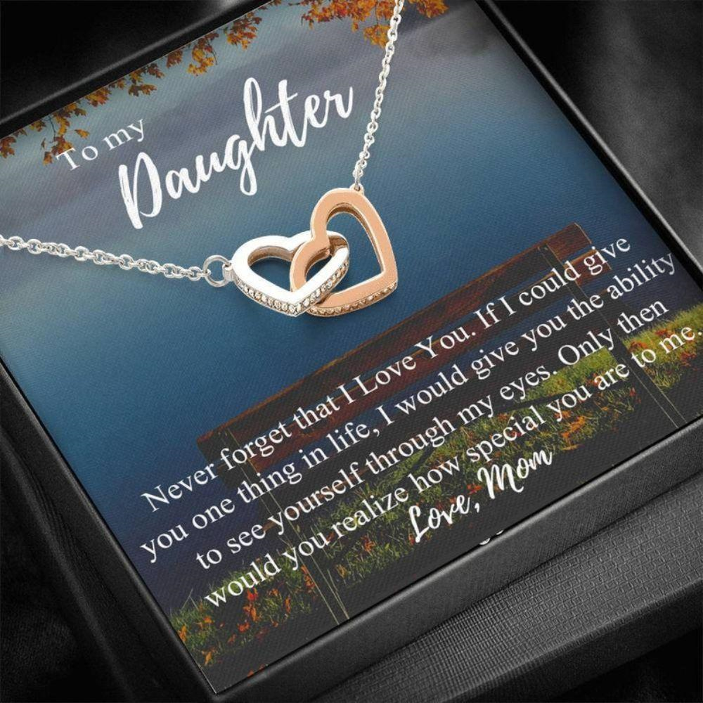 Daughter Necklace, To My Daughter Gift, Necklace For Daughter, Daughter Birthday Card, Daughter Gift From Mom, Gift For Daughter - Thegiftio UK