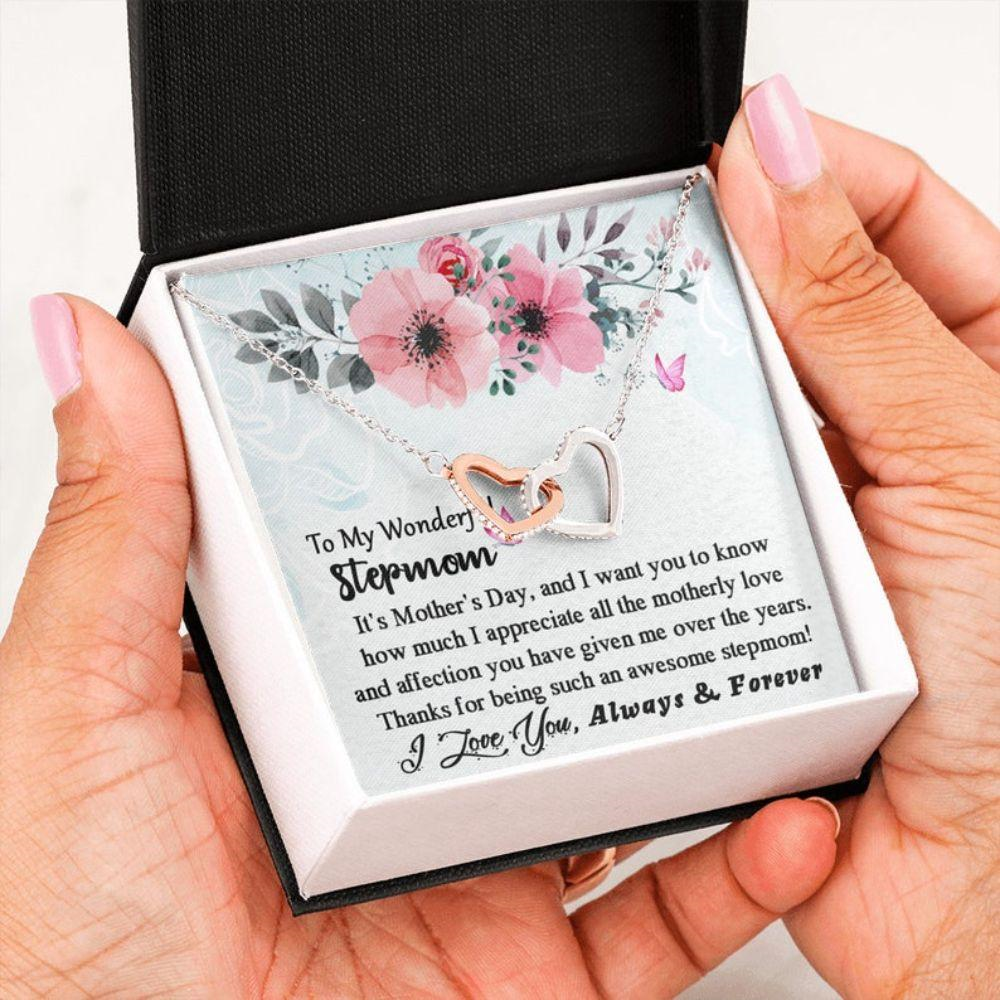 Stepmom Necklace, Stepmom Gifts, Thoughtful Gift From Step Daughter Or Step Son, Mothers Day Gift Ideas, Bonus Mom Necklace - Thegiftio UK