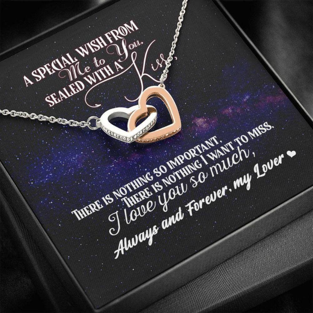 Wife Necklace, Anniversary Necklace Gift For Wife, Necklace For Girlfriend, Christmas Necklace For Wife, Gift For Her, To My Beloved Gifts - Thegiftio UK