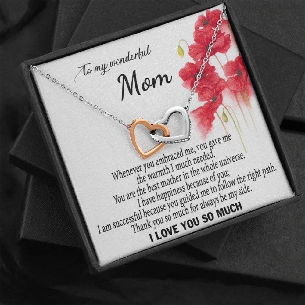 Mom Necklace, Mom Gifts, Necklace For Mom, Mother Jewelry, Gift For Mom From Daughter, Mom Christmas Necklace - Thegiftio UK
