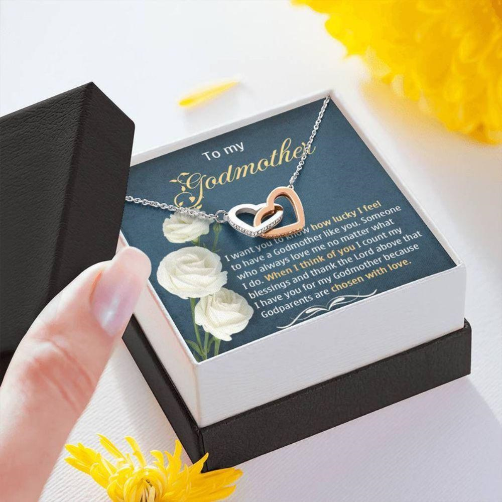 Godmother Necklace, Godmother Gift, Mothers Day Gift For Godmother, Godmother Birthday, Godmother Thank You - Thegiftio UK