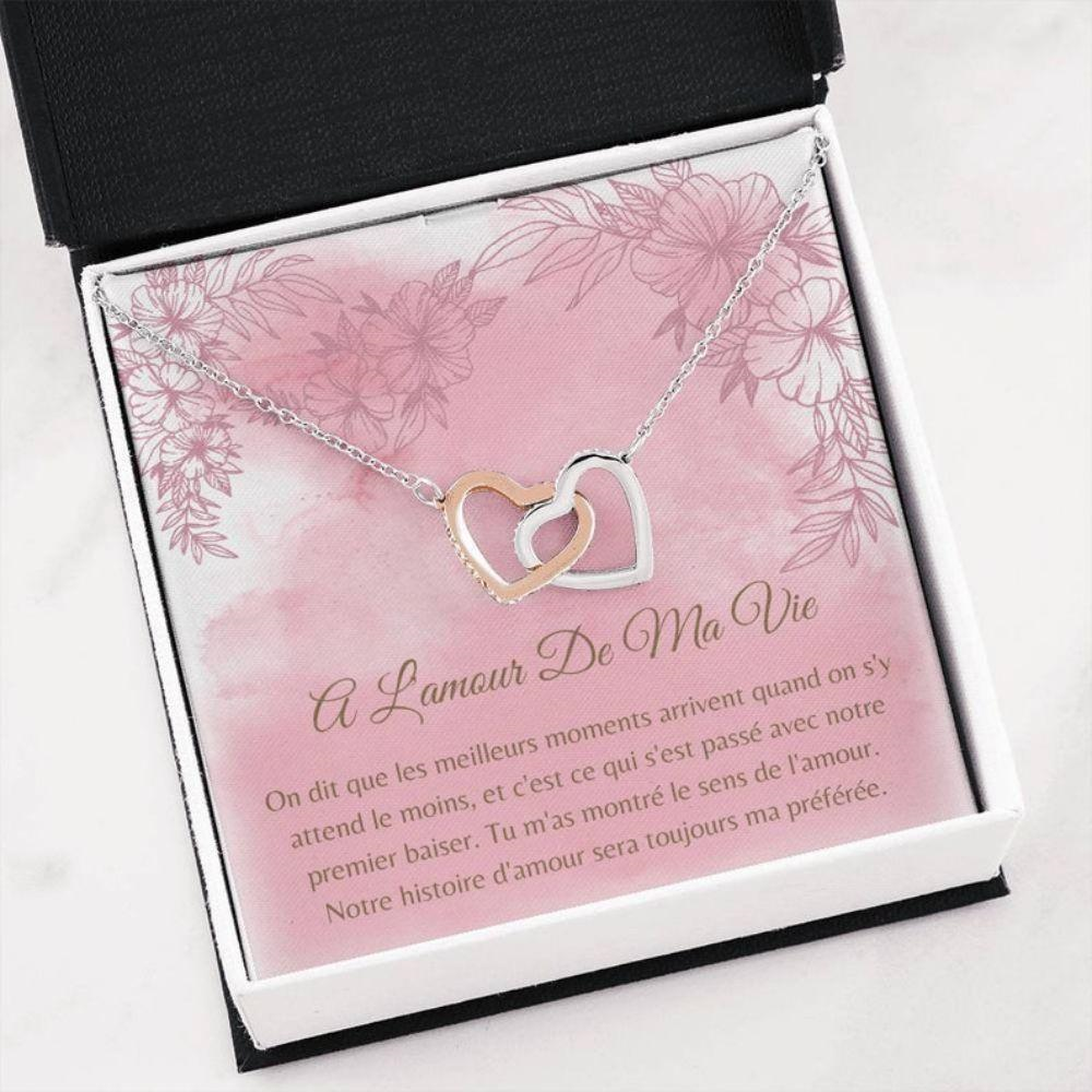 Wife Necklace, Cadeau Petite Amie , Bijoux Epouse , French Wife Gift , Best Girlfriend Gift , French Love Cards , Best French Gifts - Thegiftio UK